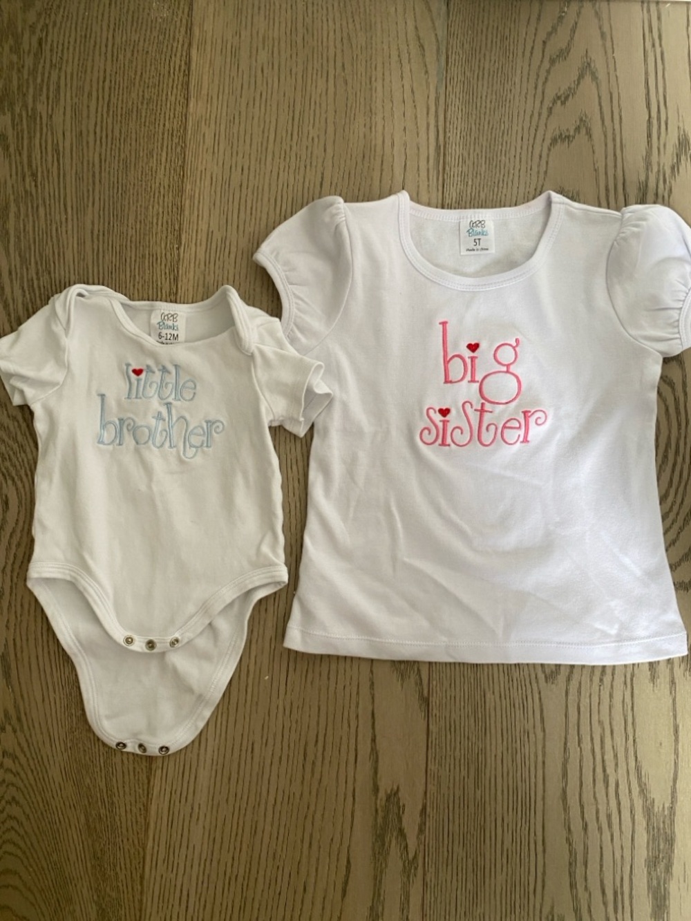 White "Big Sister" Short Sleeve Bodysuit -